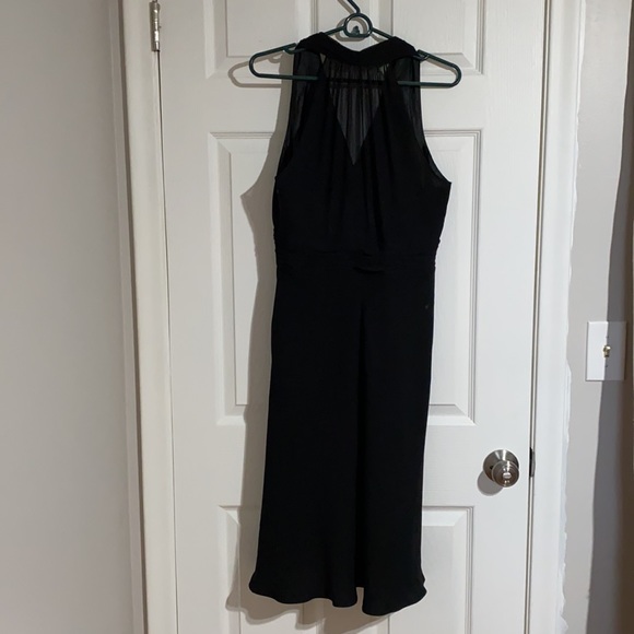 JonesWear Midi Black Cocktail Dress Sz 10 - Picture 2 of 8